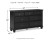 Ashley Lanolee Black Twin Panel Storage Bed, Dresser and Nightstand