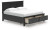 Ashley Lanolee Black King Panel Storage Bed