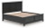 Ashley Lanolee Black California King Panel Storage Bed, Dresser, Mirror and Nightstand