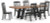 Ashley Chadworth Brown Dining Table and 6 Chairs D824/25/05(6)