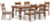 Ashley Chadworth White Dining Table and 6 Chairs