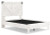 Ashley Shawburn White Dark Charcoal Gray Full Platform Bed with Dresser and 2 Nightstands EB4121/112/156/131/191(2)