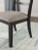 Ashley Chadworth Brown Black Dining Table and 4 Chairs