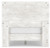 Shawburn Whitewash Full Platform Bed with Dresser