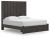 Ashley Parlayon Charcoal King Panel Storage Bed, Dresser, Mirror and 2 Nightstands