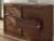 Ashley Kendamor Dark Brown Queen Canopy Bed with Dresser and Nightstand