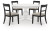 Ashley Chadworth Brown Black Dining Table and 4 Chairs D824/55B/55T/01(4)