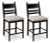 Ashley Chadworth Black Counter Height Barstool (Set of 2)