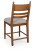 Ashley Chadworth Black Counter Height Barstool (Set of 2)