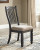 Ashley Tyler Creek Black Grayish Brown Upholstered Dining Room Chair (Set of 2)