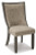 Ashley Tyler Creek Black Grayish Brown Upholstered Dining Room Chair (Set of 2)