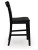 Ashley Chadworth Black Counter Height Barstool (Set of 2) D824-724