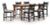Ashley Chadworth Brown Counter Height Dining Table and 6 Barstools D824/13/924(4)/724(2)