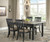 Ashley Tyler Creek Black Gray Dining Table and 6 Chairs