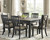 Ashley Tyler Creek Black Gray Dining Table and 6 Chairs