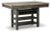 Ashley Tyler Creek Black Gray Counter Height Dining Table and 4 Barstools