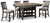 Ashley Tyler Creek Black Gray Counter Height Dining Table and 4 Barstools