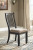 Ashley Tyler Creek Black Gray 7-Piece Dining Set with Table, 4 Chairs and 2 Framed Back Chairs