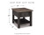 Ashley Tyler Creek Grayish Brown Black Lift Top Coffee Table with 1 Chairside End Table