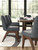 Ashley Kendamor Dark Brown Dining Table and 6 Chairs
