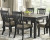 Ashley Tyler Creek Black Gray 5-Piece Dining Set with Table and 4 Framed Back Chairs