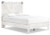 Ashley Shawburn White Dark Charcoal Gray Full Crossbuck Panel Platform Bed