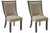 Ashley Tyler Creek Black Grayish Brown 2-Piece Dining Room Chair
