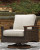 Ashley Paradise Trail Medium Brown Swivel Lounge Chair (Set of 2)