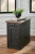 Ashley Tyler Creek Grayish Brown Black 2 End Tables with USB Ports