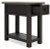 Ashley Tyler Creek Grayish Brown Black 2 End Tables with USB Ports
