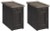 Ashley Tyler Creek Grayish Brown Black 2 End Tables with USB Ports