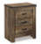 Ashley Trinell Brown Queen Poster Bed with Dresser, Chest and 2 Nightstands