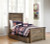 Ashley Trinell Brown Twin Panel Bed with 1 Large Storage Drawer
