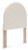 Ashley Shapella White Tan Twin Upholstered Panel Headboard