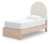 Ashley Shapella Tan White Twin Upholstered Panel Bed with Storage B100/11/B1566/50(2)/52/53