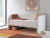 Ashley Shapella Tan White Twin Upholstered Day Bed
