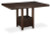 Haddigan Dark Brown Counter Height Dining Table and 6 Barstools PKG024555