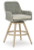 Ashley Seton Creek Beige Gray Outdoor Bar Height Barstool with Cushion (Set of 2)