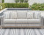 Ashley Seton Creek Gray Outdoor Sofa and 2 Chairs with Coffee Table