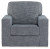 Ashley Olwenburg Denim Swivel Accent Chair
