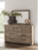 Ashley Keithland Brown King Poster Bed, Dresser, Mirror and Nightstand