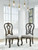 Ashley Maylee Dark Brown Dining Table and 6 Chairs with Storage D947/55B/55T/01(4)/01A(2)/80/81