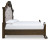 Ashley Maylee Dark Brown King Upholstered Bed with Dresser and Nightstand