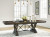 Maylee Dark Brown Dining Table and 4 Chairs and Bench with Storage