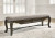 Maylee Dark Brown Dining Table and 4 Chairs and Bench with Storage D947/55B/55T/01(2)/01A(2)/00/80/81