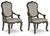 Ashley Maylee Dark Brown Dining Table and 4 Chairs and Bench with Storage D947/55B/55T/01(2)/01A(2)/00/80/81