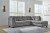 Marleton Denim 2-Piece Sectional with Ottoman 55303/17/66/08
