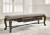 Maylee Dark Brown Dining Table and 4 Chairs and Bench D947/55B/55T/01(2)/01A(2)/00