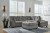 Marleton Gray 2-Piece Sectional with Ottoman 55305/17/66/08