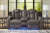 Ashley Fyne-Dyme Sapphire Power Reclining Loveseat with Console